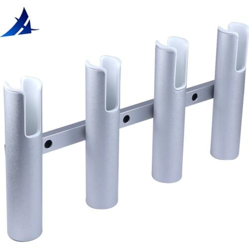 4 Link Tubes Boat Fishing Rod Holder Aluminium Rod holder for Marine Yacht