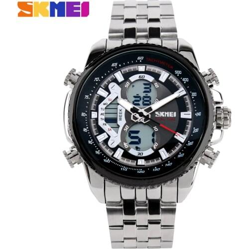 SKMEI Hot Mens Watches Top Brand Sports Casual Waterproof Mens Watch Quartz Stainless Steel Man Wristwatch Relogio Masculino