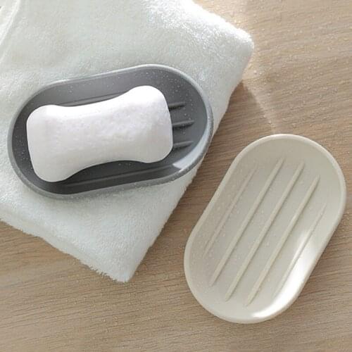 1Pcs Draining Holder Portable Soap Dish Plastic Soap Container Simple Style Soap Box Bathroom Accessories