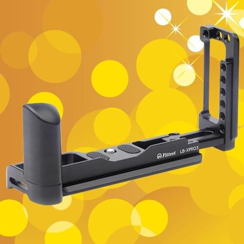 For FUJI FUJIFILM X-PRO3 XPRO3 L Vertical Stretch Extension Quick Release Plate QR Camera Bracket Hand Grip FOR Arca-Swiss RRS