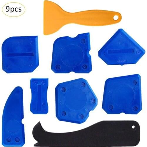 Sealant Smoothing Sink Silicone Grout Spreader Shower Caulk Finishing Tools 9pcs