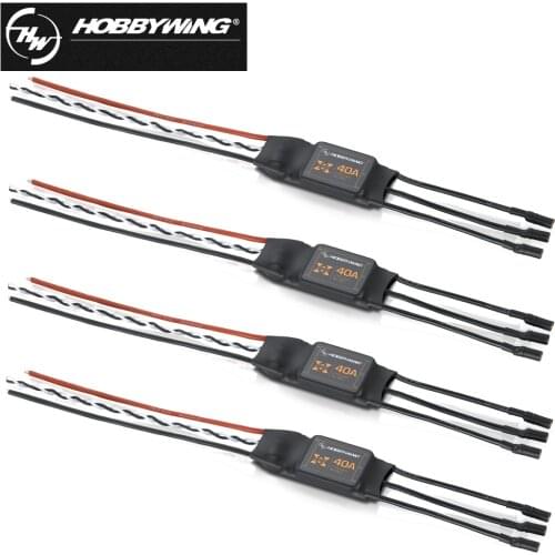 4pcs/lot Hobbywing XRotor 10A 20A 40A Brushless ESC 2-6S Speed Control (No BEC) For RC Quadcopter Multicopter Multirotors Drone