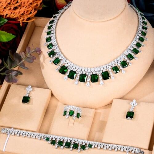 Kellybola Jewelry Exclusive High Quality Luxury Zircon Jewelry Set Womens Wedding Engagement Banquet 4PCS Accessories