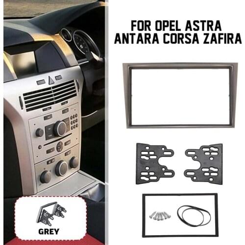 2 Double Din Radio Stereo Panel Fascia Dash Kit Installation Trim Kit for Opel Astra Antara Corsa Zafira