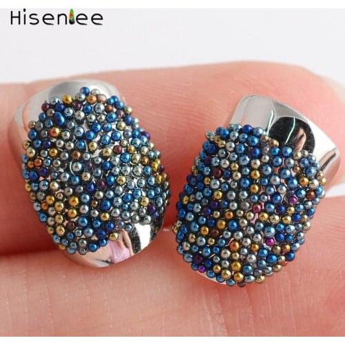 50g/pack Caviar Manicure Mini Microbead Crystal Sand Nail DIY/ Arts And Crafts Design Caviar Beads Jewelry Gold Metal Nail Part