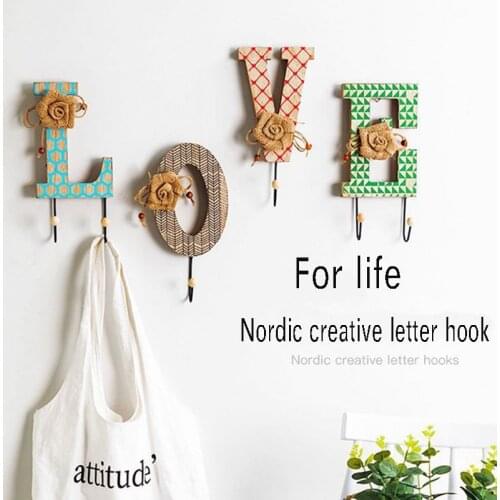 Wall-mounted coat hook wall entrance doorway storage shelf clothes rack wall decorations fitting room Creative hooks