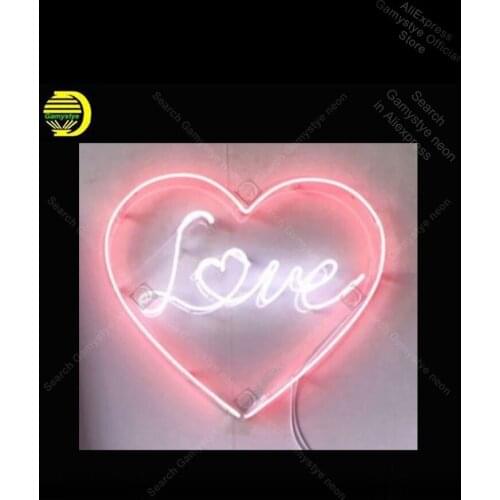 Neon Sign for Love With Heart Display Decoracion Express Beer Bar Characteristic Beer Bar Pub Neon Light Wall Lamp Logo Bar Neon