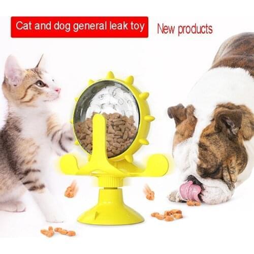 New Products Pet Toys Windmill Turntable Food Leaker Durable Environment Protection Cats Dogs Eat Toys Slowly Pet Supplies Pet