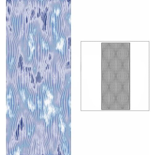 New Slim Spotted Cone Pattern Background Plate Craft Embossing 2021 Metal Cutting Dies for DIY Scrapbooking Album Card Making