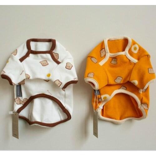 Autumn Pet Dog Clothes Toast Bread Cotton Warm Pet Dog Jacket Kawaii Korea Style Schnauzer Hoodie Cute Chihuahua Costumes