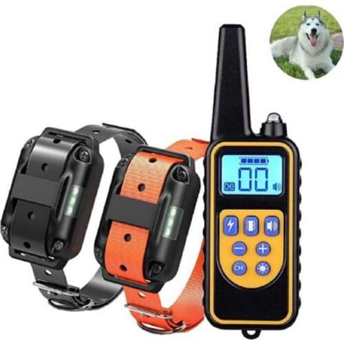 Dog Training Electric Shock Collar Rechargeable Waterproof Remote Shocker Electronic Collar Agility Dog Guide Training Equipment