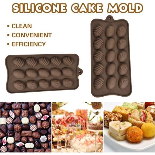 Easter Cake Mould Cracked Chocolate Mold DIY Easter Baking Tool Ice Mold For Easy Removal Innovative Soft Ever-changing Style
