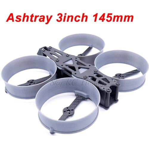 Reptile Ashtray 3inch 145mm 145 HX-Type Carbon Fiber Quadcopter with 3D Print Parts Prop Guard For Donut / Cloud FPV RC Drone