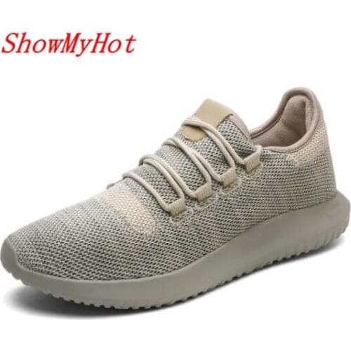 ShowMyHot mens trainers Hombres zapatos Shoes Adults Casual Soft Shoes Breathable Flat Shoes Comfortable Tenis Feminino Shoes