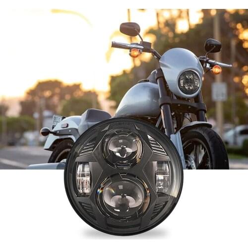5.75 Inch Motorcycle LED Headlight for Dyna Softail Sportster 883 XL883 FXCW FXCWC 5 3/4" Led DRL 51W Motorbike Headlamp