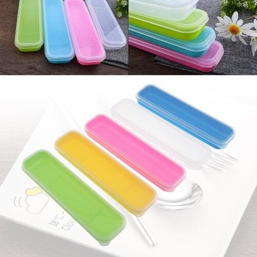 5 Colour Universal Portable PP Transparent Split-type Cutlery Receptacle Tableware Storage Box