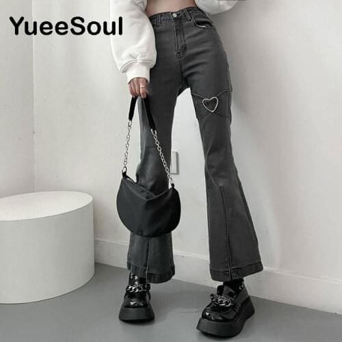 Женские джинсы клеш Yueesoul China At AliExpress