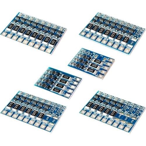 3S 4S 5S 6S 7S 8S 4.2V Balance Function Protection Board 68mA 5S Li-ion Lipo Battery Lithium 18650 Batteries Balanced