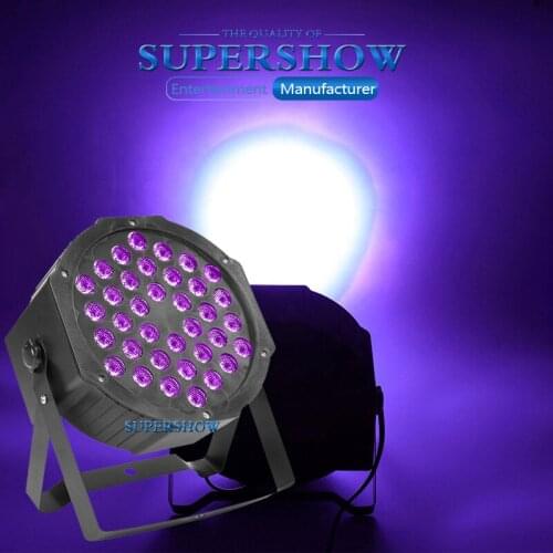 2PCS/lot 36 LEDS UV DMX512 Controller Purple Par Lighting Stage Lights RGB Colors Effect for Disco DJ Club Party KTV