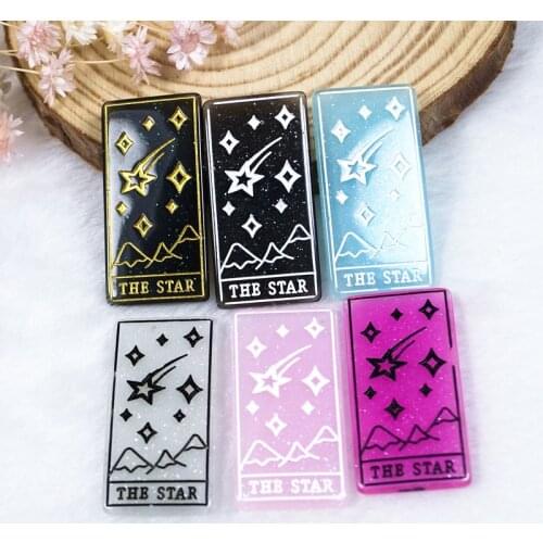 5pcs/lot 39*19mm flatback resin Tarot Divination board planchette necklace parts game board