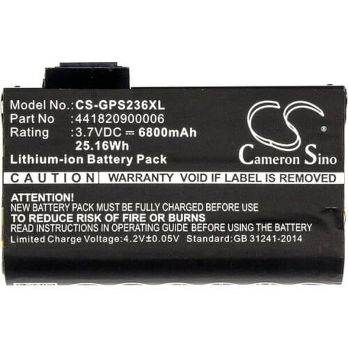 Cameron Sino 6800mAh Battery 441820900006 for AdirPro PS236B, For Getac PS236, PS336, For Nautiz X7