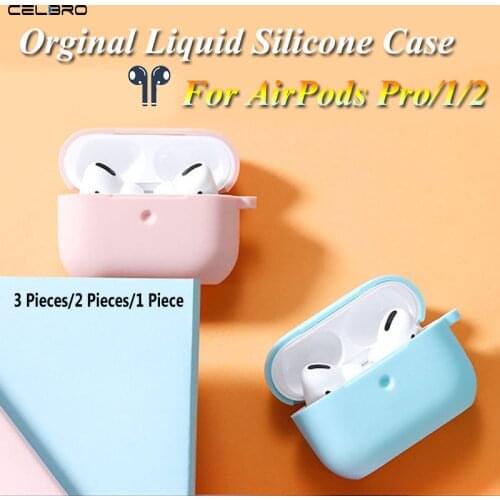 3/2/1Pieces For AirPods Pro 1 2 Protective Skin Case Cover For Apple AirPod Soft Silicone Covers Boxes Bags Earphone Accessories