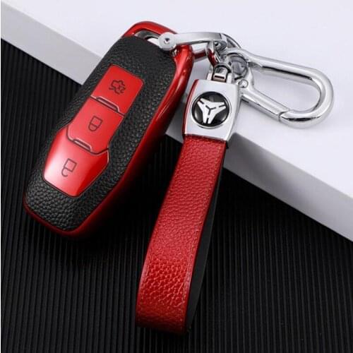 TPU Car Remote Key Case Cover Holder Shell For Ford Focus 3 4 ST Mondeo 5 MK5 Mustang F-150 Explorer Edge Fiesta Kuga MK3