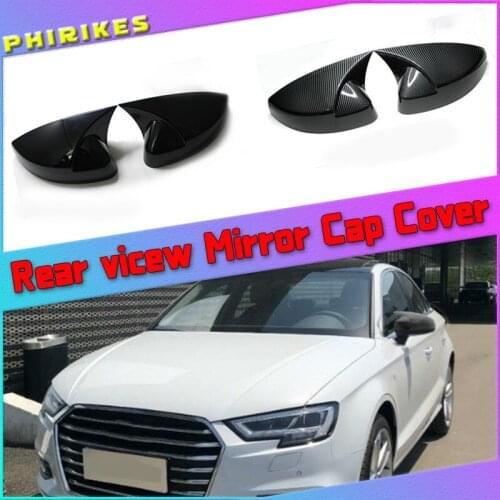 For audi Rear View Side Car Mirror Cover for Audi A3 S3 8V RS3 2013 2014 2015 2016 2018 2017 2019 car RearView Mirror Case Cover