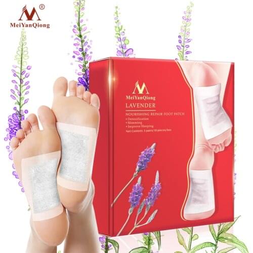 MeiYanQiong Lavender Detoxification Foot Patch Improves Sleep Quality, Loses Weight, Reduces Body Moisture and Foot Care Product