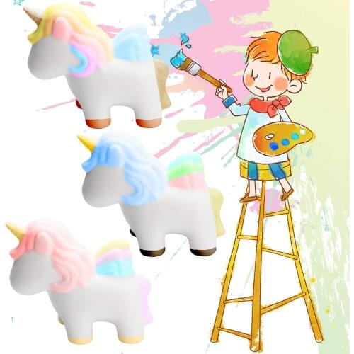 Random 1Pc Unicor 11 Pcs DIY Animals Squishies 1Pcs Unicorn+10Pcs Kawaii Soft Food Squishy Keychain with Mini Cream Slow Rising