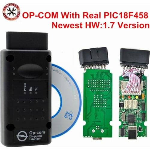 2018 Newest OP-COM V1.7 For Opel SAAB Chip PIC18F458 HW 1.7 OPCOM CAN-BUS Interface OP COM Free Shipping