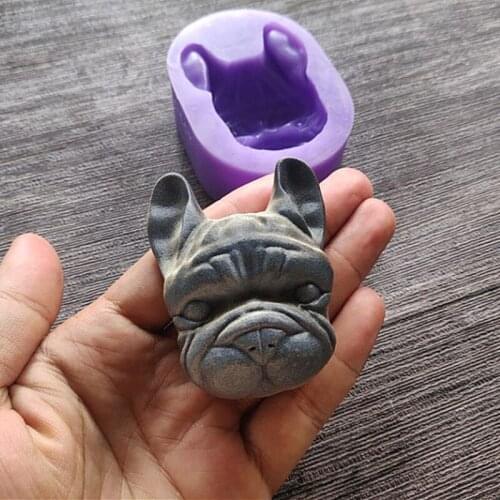 Lovly 3D Dogs Shape Silicone Fondant Cake Decorating Mold Chocolate Polymer Clay Mould Animal Cake Tool for Bakeware 18184