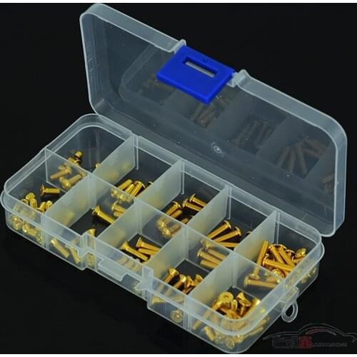 RC Car Parts High-strength/hardness 12.9 grade golden Model Cars Universal Screw Screws box Hexagon m3*6/8/10