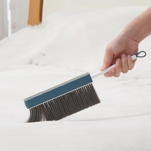 Handle Bed BrushSoft Fur Bedroom Dusting Brush Quilt Sofa Carpet Cleaning Brush Household Sweeping Bed Brush