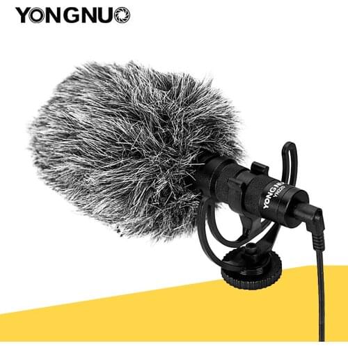 Yongnuo Mic YN220 Microphone Camcorder video-Mic 3.5mm windshield suitable for canon nikon dslr camera computer phone PC recorde