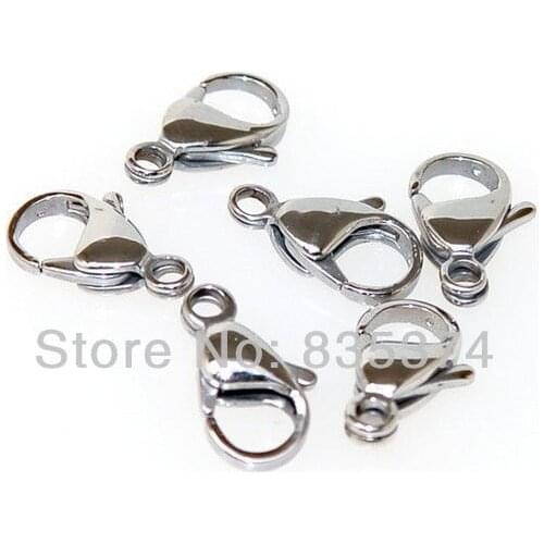17mm 316L stainless steel Lobster clasp hook fashion jewelry accessories chain necklace parts