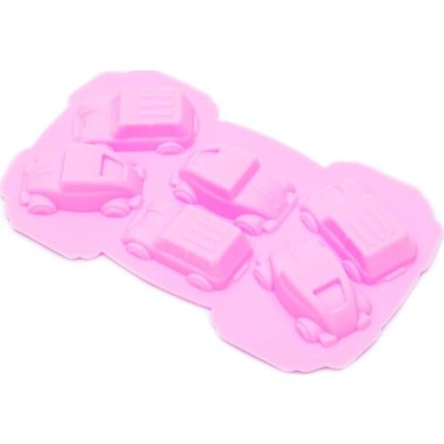 1PCS Food Grade Silicone Carton Cars Shape For Silicone Cake Molds Fondant Cake Decorating DIY Tools