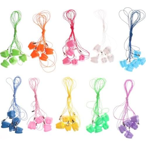 10Pcs/set wholesale Plastic Baby Milk Teeth Case Teeth Box Deciduous Flower Shape Holer Baby Teeth Storage Boxes