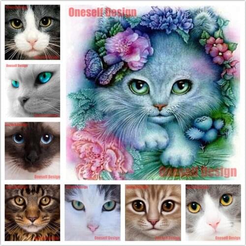 5d diamond cross stitch animal 5d diamond painting full square cat diy diamond embroidery full set decoration home diamond art k