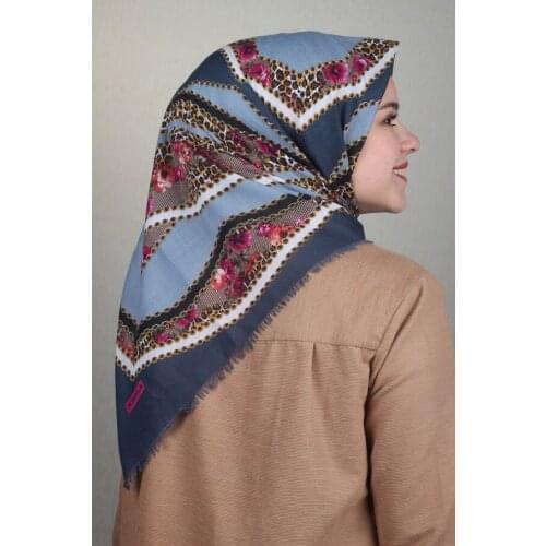 BONJELA PATTERNED COTON SCARF-DESEN-64-RENK-12