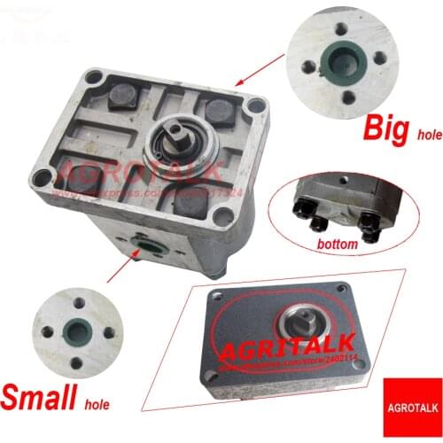 CBN-E310 gear pump for Taishan (Wuzheng) tractor TS254, pump is Right rotation, short shaft, with flange, NO end oil outlet