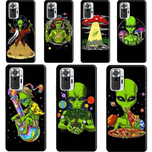 Space Alien Magic Case For Xiaomi Redmi 9 9T 9C 8A 9A K40 Phone Cover For Redmi Note 10 9 Pro Note 8 8T 9S