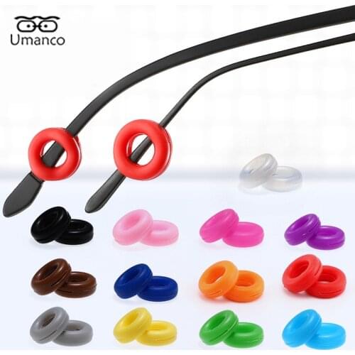 Colorful Round Glasses Silicone Anti-Slip Ear Grip Hook Women Men Children Eyeglasses Temple Tips Sleeve Retainer Accessories