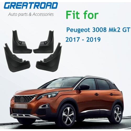 For Peugeot 3008 Mk2 GT 2017 2018 2019 Car Mud Flaps Fender Mudguards Mudflaps Splash Guards Auto Accessories