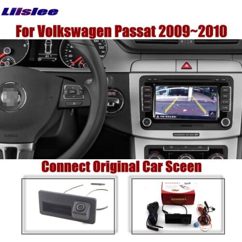 AUTO Dynamic Trajectory Camera For Volkswagen VW Passat 2009-2010 Original Screen Upgrade Reverse Parking Trunk Handle CAM