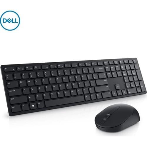 Dell KM5221W Pro Wireless Keyboard and Mouse Combo, Programmable Keys and Indicator Light - Black