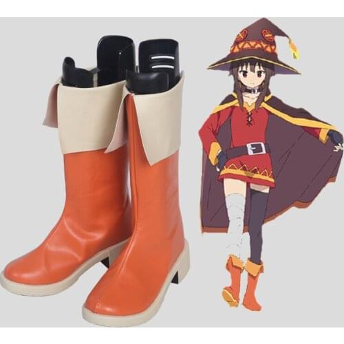 KonoSuba God s Blessing on This Wonderful World! Cosplay Shoes Boots Megumin Cosplay Shoes Halloween Party Cosplay Costumes