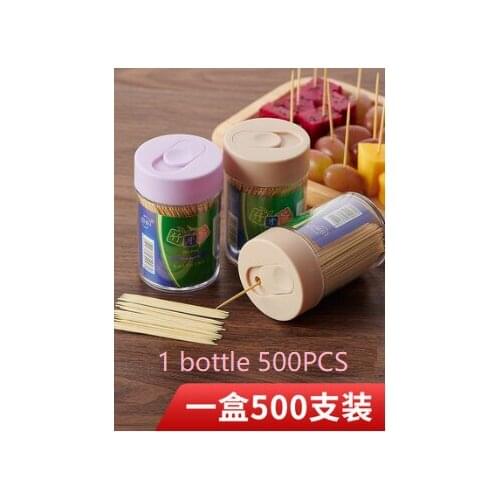 Toothpick box fruit sticker automatic pop-up press toothpick cylinder jar toothpick cylinder