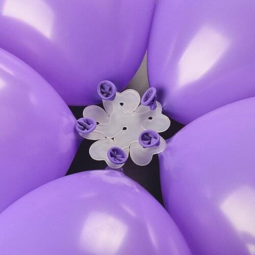 100 PCS Latex Balloons Wedding Birthday Party Flower Shape Clip Ballons Accessories Festive Party Supplies