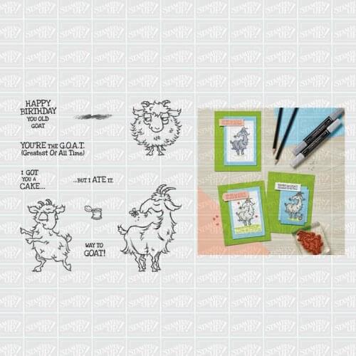 Goat Metal Cutting Dies and Stamps Stencils for DIY Scrapbooking photo album Decorative Embossing DIY Paper Card